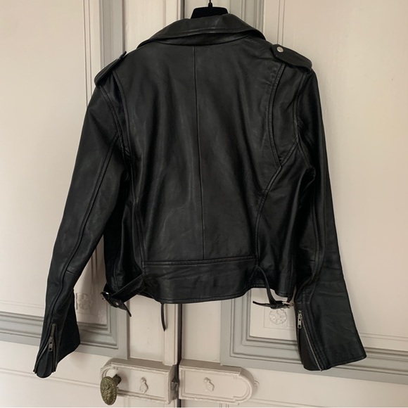 Sezane Zig Leather Jacket - Picture 9 of 9